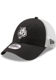 New Era Cincinnati Bengals 940 TRUCKER CINBEN BLACK WHITE TIGER Adjustable Hat - Black