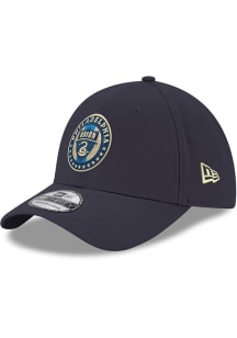 New Era Philadelphia Union Mens Navy Blue Team Classic 39THIRTY Flex Hat