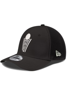 New Era Cleveland Cavaliers Mens Black Alt Black Mesh Neo 39THIRTY Flex Hat