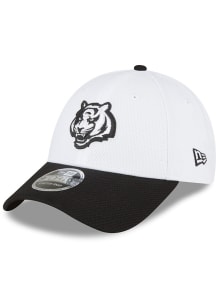 New Era Cincinnati Bengals 940SS DE CINBEN OP WHT BLACK TIGER HEAD Adjustable Hat - White