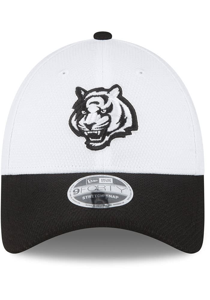 New Era Cincinnati Bengals 940SS DE CINBEN OP WHT BLACK TIGER HEAD Adjustable Hat - White