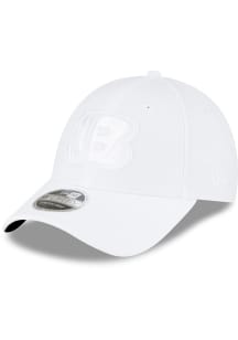 New Era Cincinnati Bengals 940SS DE CINBEN OP WHITE WOW B LOGO Adjustable Hat - White