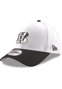 New Era Cincinnati Bengals 940SS DE CINBEN OP WHITE BLACK B LOGO Adjustable Hat - White