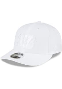 New Era Cincinnati Bengals White LP950 DE CINBEN WHITE TONAL B LOGO Mens Snapback Hat