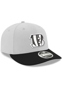 New Era Cincinnati Bengals White LP950 DE CINBEN WHITE BLACK BW B Mens Snapback Hat