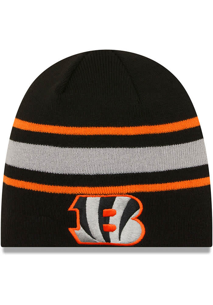 New Era Men's Cincinnati Bengals Marled Black Knit Beanie