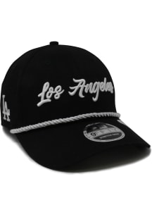 New Era Los Angeles Dodgers Black DL Rope Stretch Snap LP9FIFTY Mens Snapback Hat