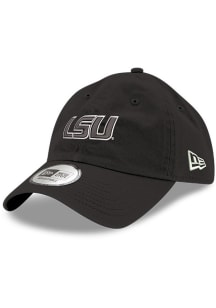 New Era LSU Tigers White Logo Casual Classic Adjustable Hat - Black