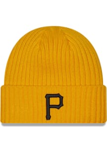 New Era Pittsburgh Pirates Yellow JR Core Classic Youth Knit Hat