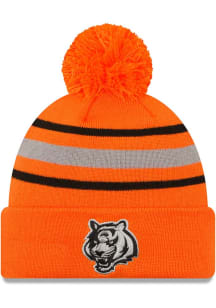 New Era Cincinnati Bengals Orange KNIT POM CINBEN ORANGE BGO TIGER Mens Knit Hat
