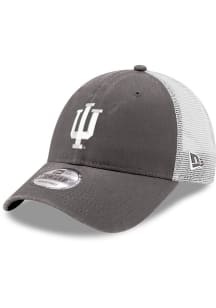 New Era Indiana Hoosiers Trucker 9FORTY Adjustable Hat - Grey