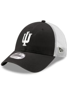 New Era Indiana Hoosiers Trucker 9FORTY Adjustable Hat - Black
