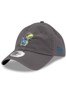 New Era Kansas Jayhawks Casual Classic Adjustable Hat - Grey