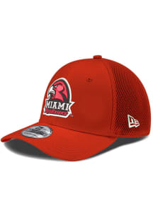 New Era Miami RedHawks Mens Red Team Neo 39THIRTY Flex Hat