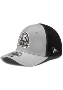 New Era Miami RedHawks Mens Grey 2T Neo 39THIRTY Flex Hat