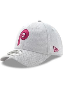 New Era Philadelphia Phillies Mens White Retro Diamond Era 39THIRTY Flex Hat