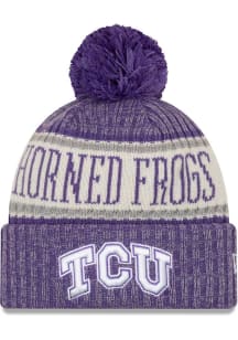New Era TCU Horned Frogs Purple Sport Knit Mens Knit Hat