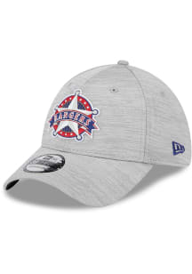 New Era Texas Rangers Mens Grey 2023 Clubhouse 39THIRTY Flex Hat