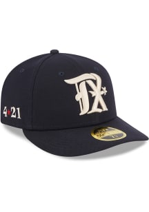 New Era Texas Rangers Mens Navy Blue 2023 MLB City Connect LP59FIFTY Fitted Hat