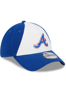 New Era Atlanta Braves Mens Navy Blue 2023 MLB CITY CONNECT 39THIRTY Flex Hat