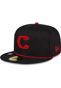New Era Cincinnati Reds Mens Black 2023 MLB CITY CONNECT 59FIFTY Fitted Hat