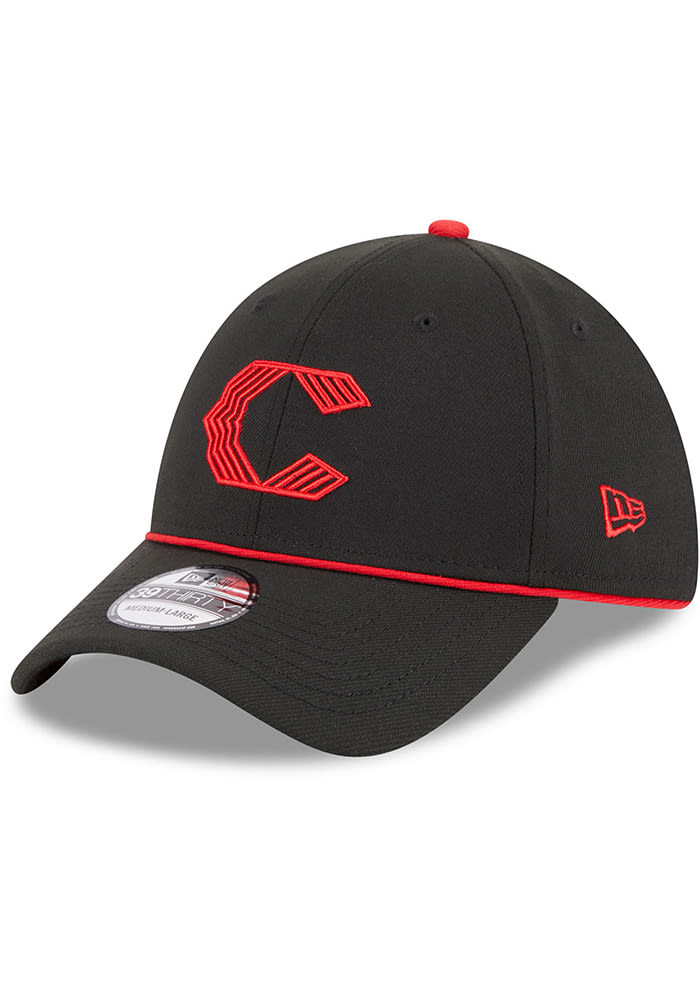 Cincinnati Reds 2023 MLB CITY CONNECT 39THIRTY Black New Era Flex Hat