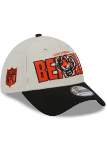 New Era Cincinnati Bengals Mens Ivory 2023 NFL Draft 39THIRTY Flex Hat