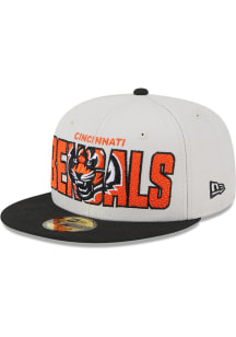 New Era Cincinnati Bengals Mens Ivory 2023 NFL Draft 59FIFTY Fitted Hat
