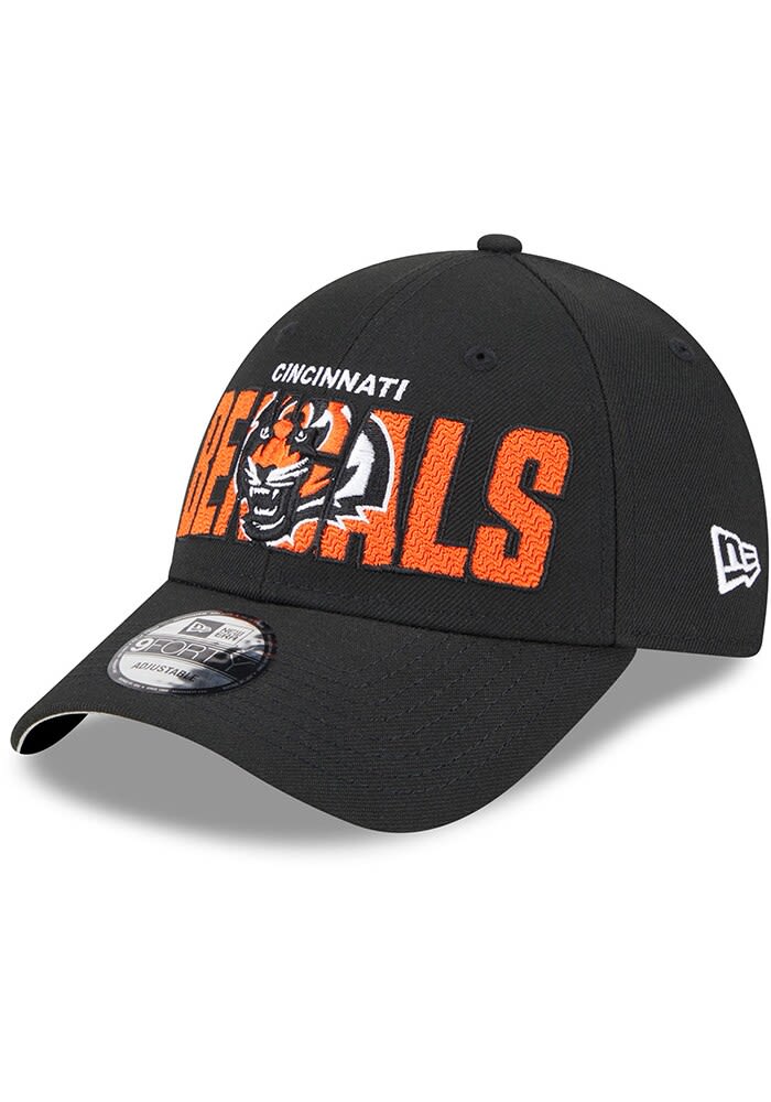 Cincinnati Bengals Youth New Era Black 2023 NFL Draft 9FORTY Adjustable Hat