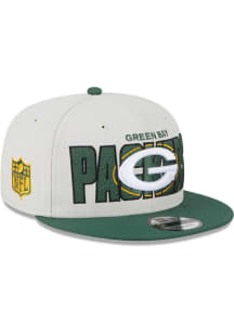New Era Green Bay Packers Ivory 2023 NFL Draft 9FIFTY Mens Snapback Hat