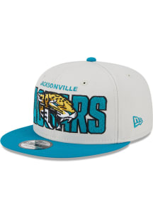 New Era Jacksonville Jaguars Ivory 2023 NFL Draft 9FIFTY Mens Snapback Hat