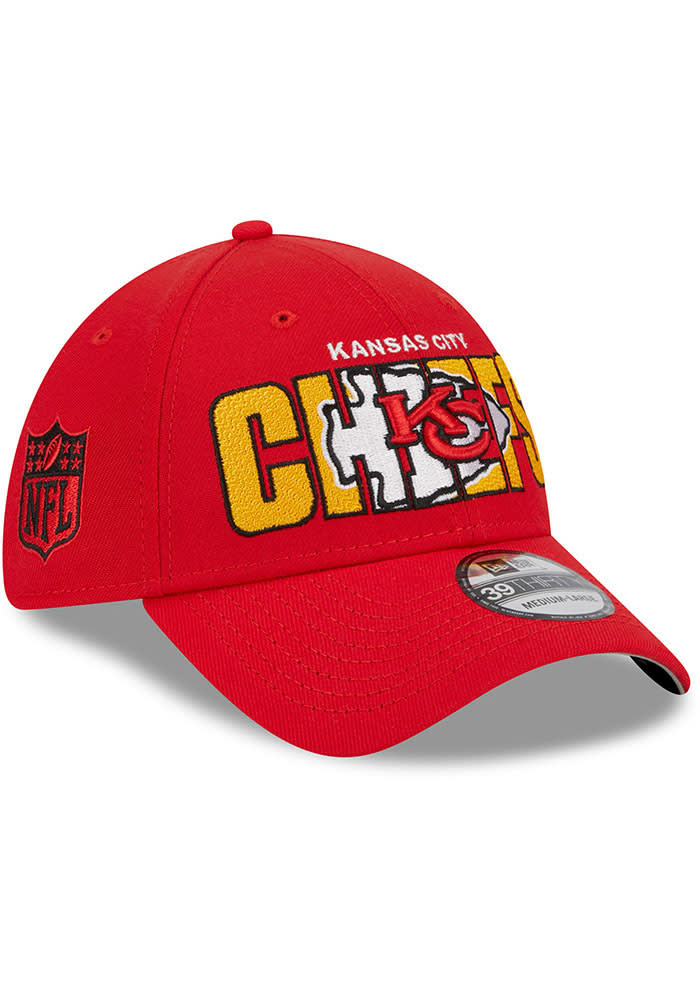 Kansas City Chiefs New Era 2023 NFL Draft 39THIRTY Flex Hat - Stone/Red