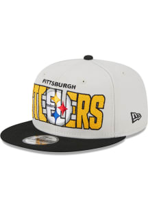 New Era Pittsburgh Steelers Ivory 2023 NFL Draft 9FIFTY Mens Snapback Hat