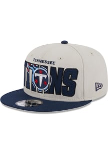 New Era Tennessee Titans Ivory 2023 NFL Draft 9FIFTY Mens Snapback Hat