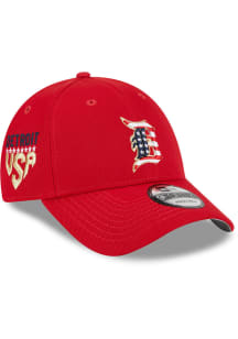 New Era Detroit Tigers 2023 4th of July 9FORTY Adjustable Hat - Red