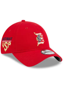 New Era Detroit Tigers 2023 4th of July 9TWENTY Adjustable Hat - Red
