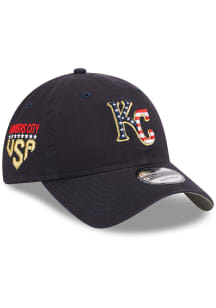 New Era Kansas City Royals 2023 4th of July 9TWENTY Adjustable Hat - Navy Blue