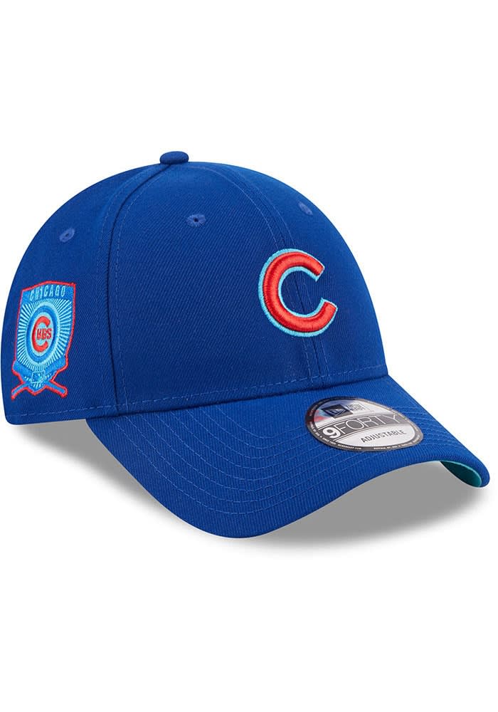 New Era Chicago Cubs 2023 Fathers Day 9FORTY Adjustable Hat - BLUE