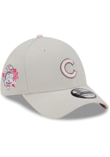 New Era Chicago Cubs Mens White 2023 Mothers Day 39THIRTY Flex Hat