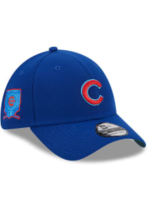 New Era Chicago Cubs Mens Blue 2023 Fathers Day 39THIRTY Flex Hat