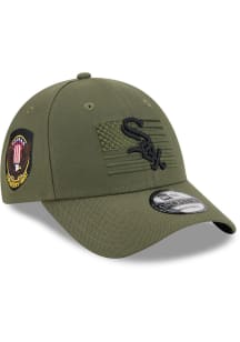 New Era Chicago White Sox 2023 Armed Forces Day 9FORTY Adjustable Hat - Olive