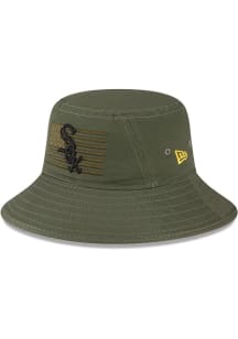 New Era Chicago White Sox Olive 2023 Armed Forces Day Mens Bucket Hat