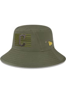 New Era Cleveland Guardians Olive 2023 Armed Forces Day Mens Bucket Hat