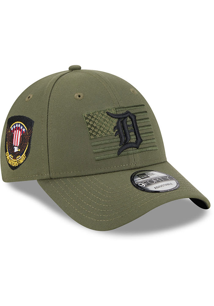 Detroit Tigers New Era 2023 Armed Forces 59Fifty Fitted Hat - Olive