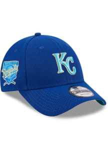 New Era Kansas City Royals 2023 Fathers Day 9FORTY Adjustable Hat - Blue