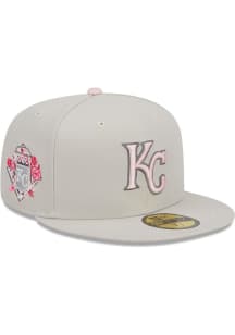 New Era Kansas City Royals Mens White 2023 Mothers Day 59FIFTY Fitted Hat