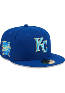 New Era Kansas City Royals Mens Blue 2023 Fathers Day 59FIFTY Fitted Hat