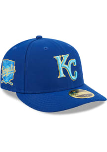 New Era Kansas City Royals Mens Blue 2023 Fathers Day LP59FIFTY Fitted Hat