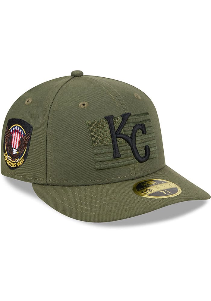 New Era Men's Armed Forces Day 2023 Kansas City Royals Olive 59Fifty Fitted  Hat