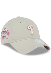 New Era Philadelphia Phillies White 2023 Mothers Day W 9TWENTY Womens Adjustable Hat